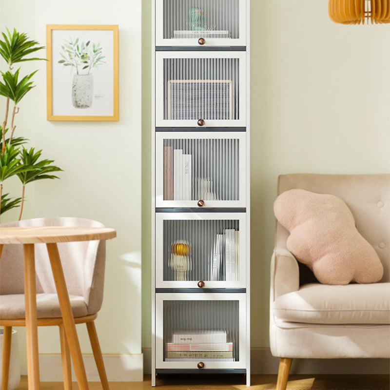 Contemporary White Wood Storage Cabinet Knobs Rectangle Storage Cabinet