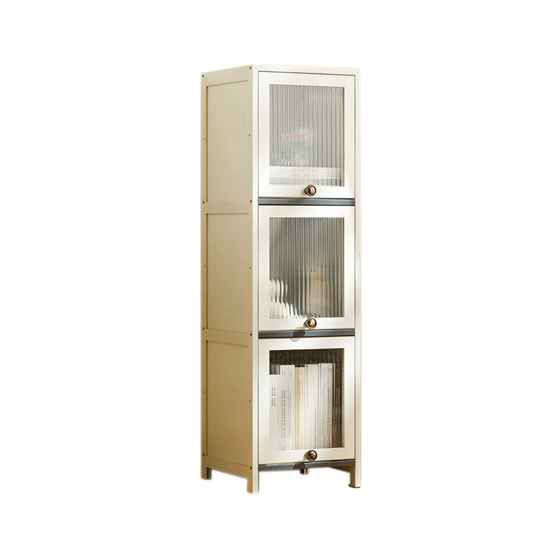 Contemporary White Wood Storage Cabinet Knobs Rectangle Storage Cabinet