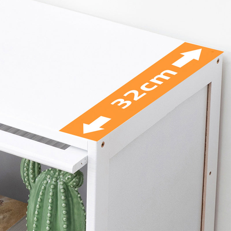 Contemporary White Wood Storage Cabinet Knobs Rectangle Storage Cabinet
