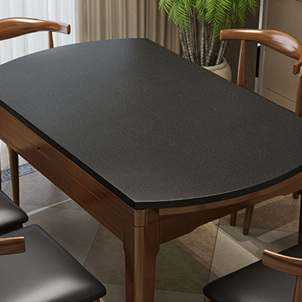Kitchen Contemporary Dinner Table 4 Legs Extendable Dining Table