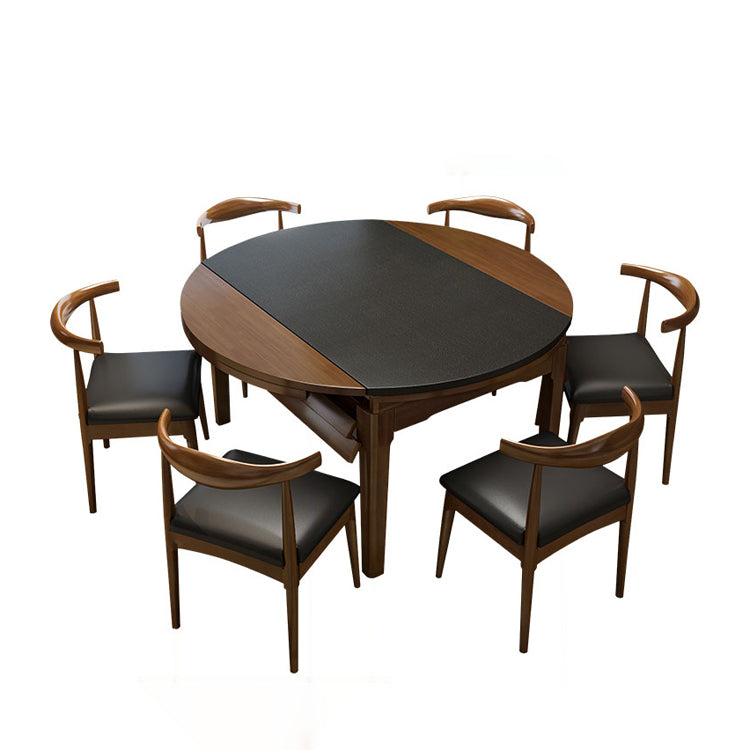 Kitchen Contemporary Dinner Table 4 Legs Extendable Dining Table