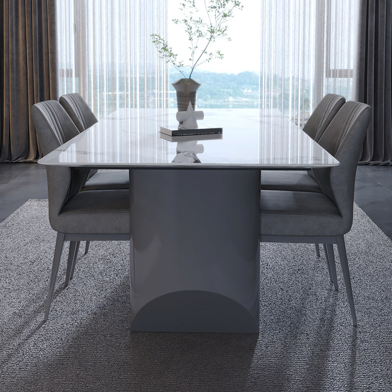 Faux Leather Dining Chairs Nordic Style Parsons Chair for Dining Room