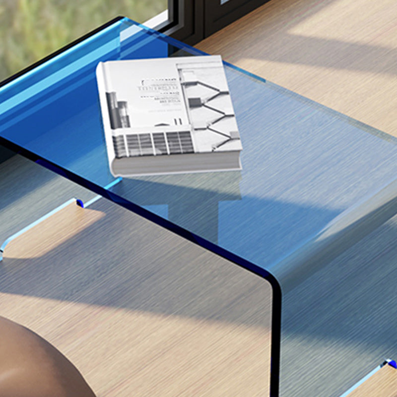 9" Wide Glam Corner Table Acrylic Rectangular Accent Side Table