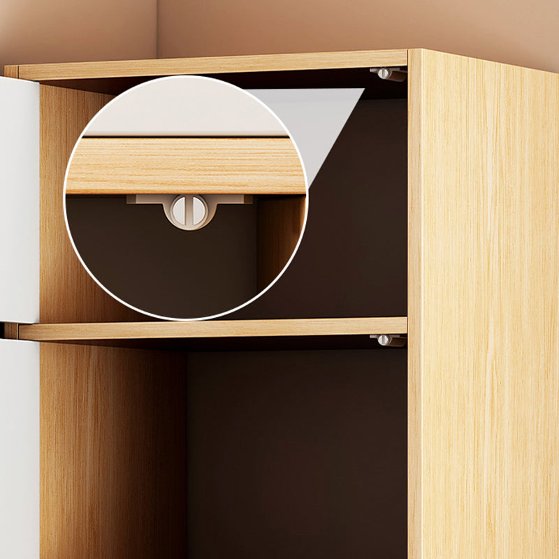 Contemporary Manufactured Wood Accent Cabinet Standard Storage Cabinet