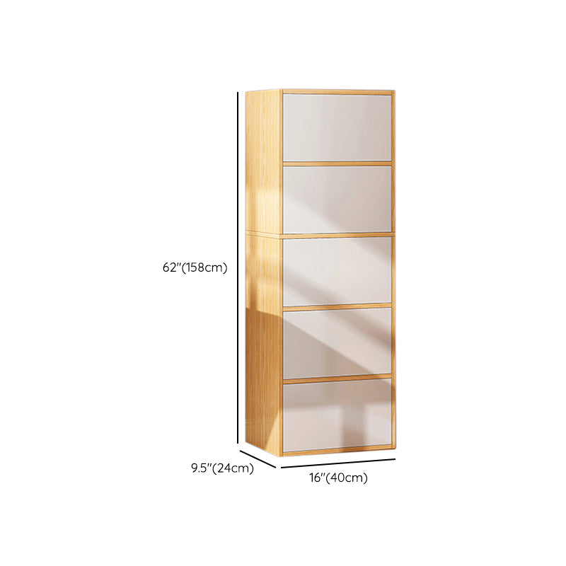 Contemporary Manufactured Wood Accent Cabinet Standard Storage Cabinet