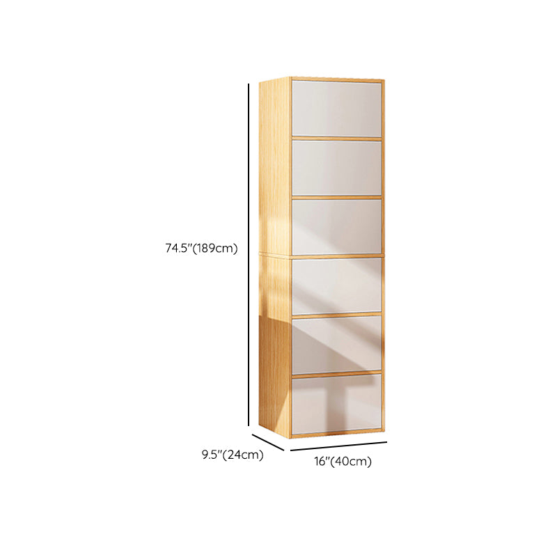 Contemporary Manufactured Wood Accent Cabinet Standard Storage Cabinet