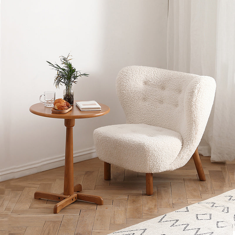 Basic Four Leg Lounge Chair Fixed Back Side Chair for Living Room