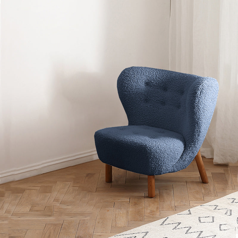 Basic Four Leg Lounge Chair Fixed Back Side Chair for Living Room