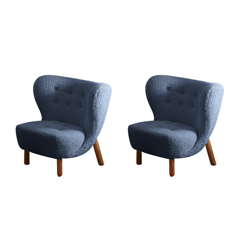 Basic Four Leg Lounge Chair Fixed Back Side Chair for Living Room