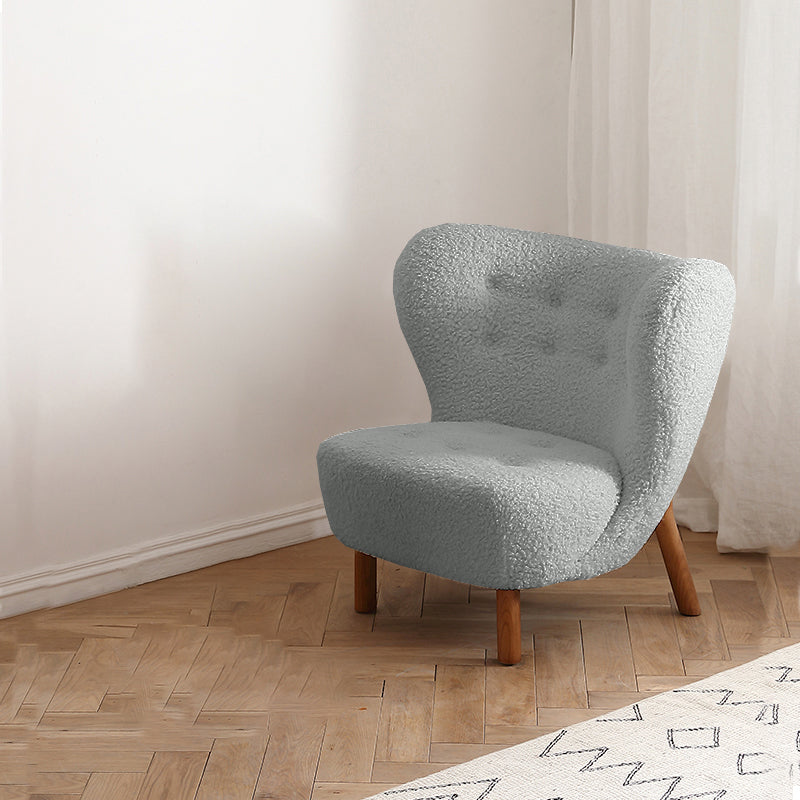 Basic Four Leg Lounge Chair Fixed Back Side Chair for Living Room