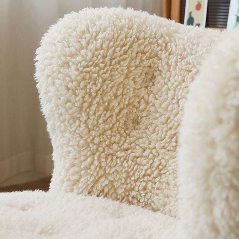 Basic Four Leg Lounge Chair Fixed Back Side Chair for Living Room