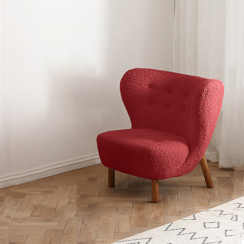Basic Four Leg Lounge Chair Fixed Back Side Chair for Living Room