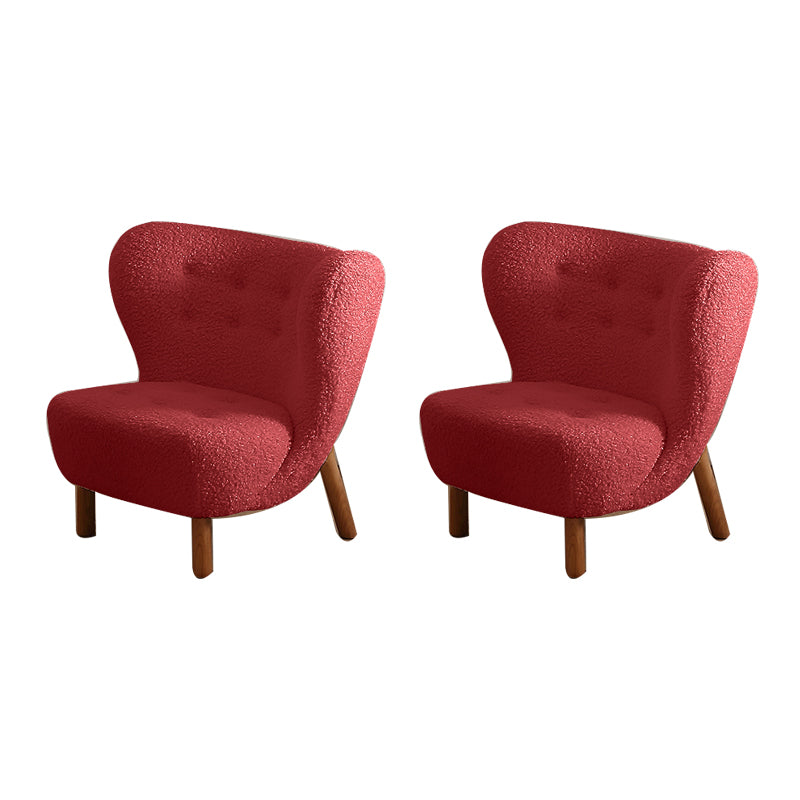 Basic Four Leg Lounge Chair Fixed Back Side Chair for Living Room