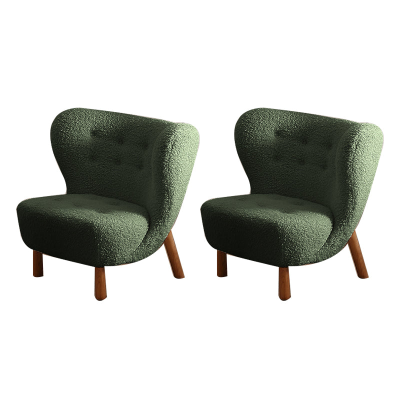 Basic Four Leg Lounge Chair Fixed Back Side Chair for Living Room