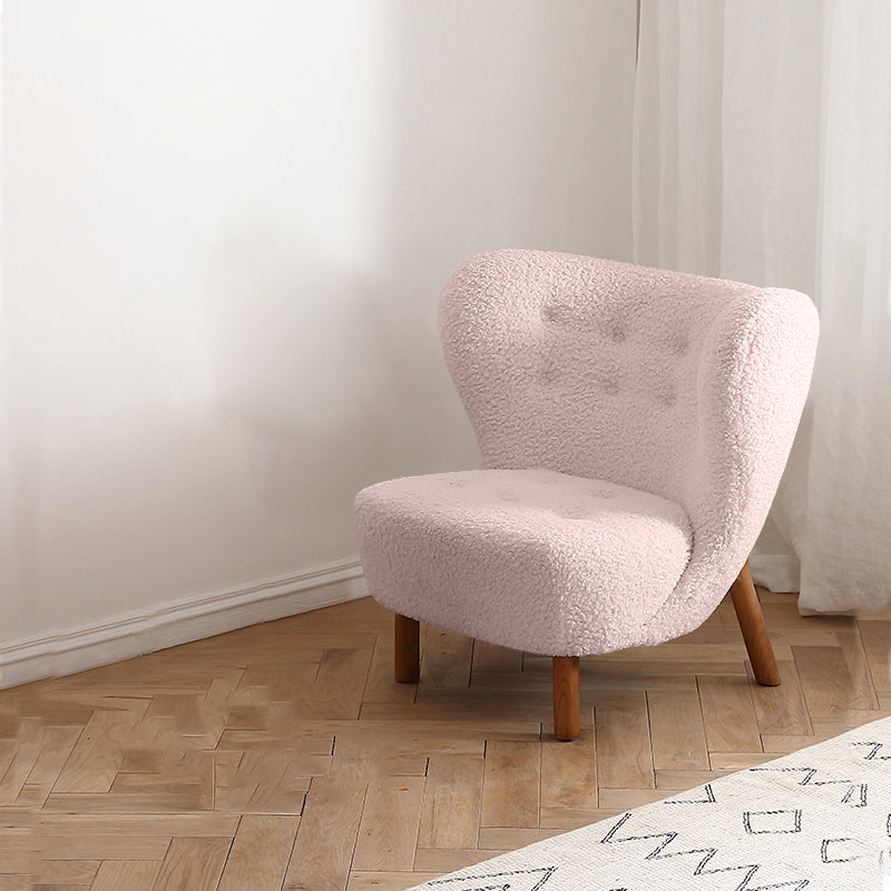 Basic Four Leg Lounge Chair Fixed Back Side Chair for Living Room