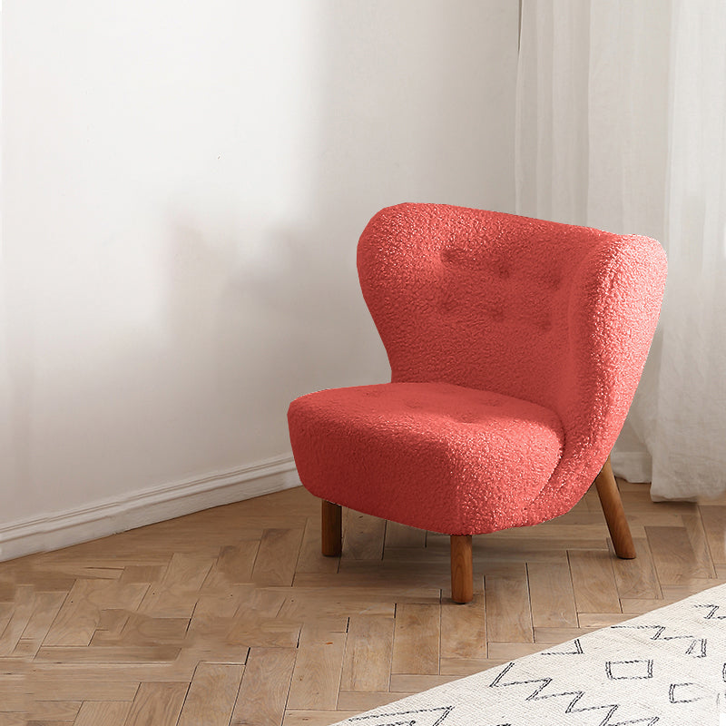 Basic Four Leg Lounge Chair Fixed Back Side Chair for Living Room