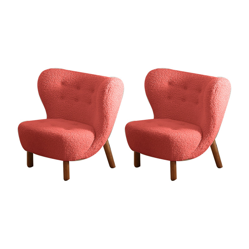 Basic Four Leg Lounge Chair Fixed Back Side Chair for Living Room