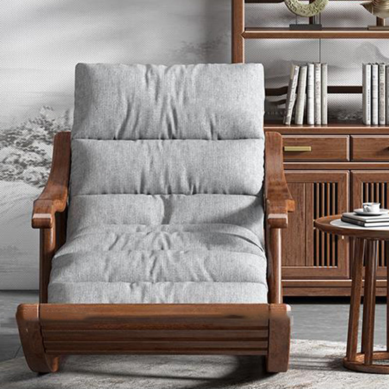 Mid Century Modern Sofa Rocking Chair Indoor Wooden Rocking Chair with Cushion