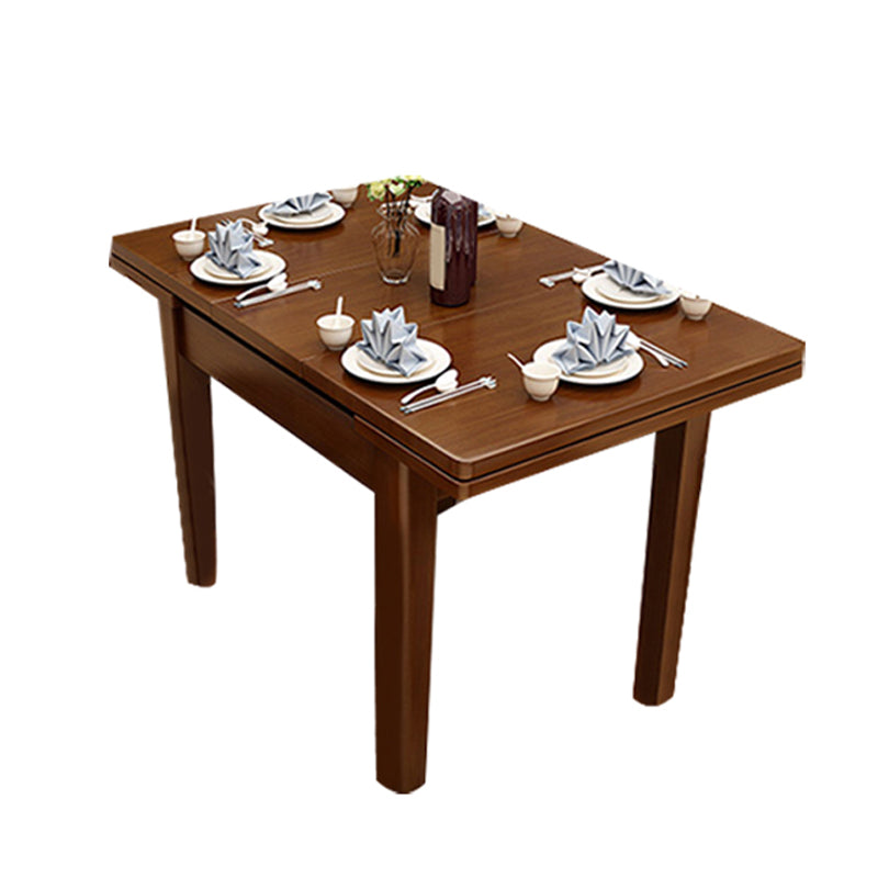 Modern Style Solid Wood Furniture 5/7 Pcs Rectangle Dinette Table with Armless Chair