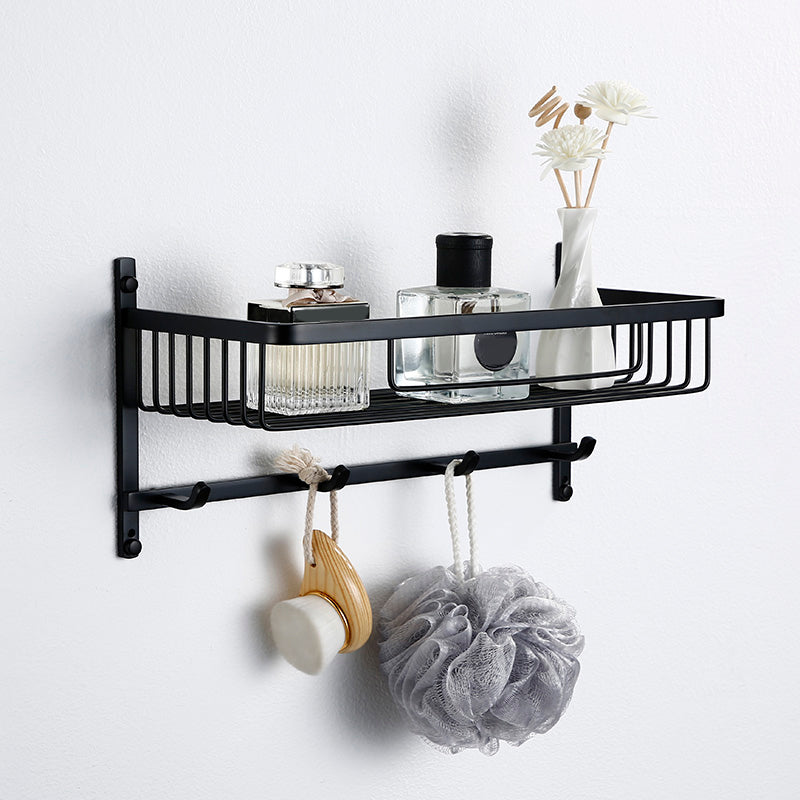 Contemporary Bathroom Accessory As Individual Or As a Set in Black Metal