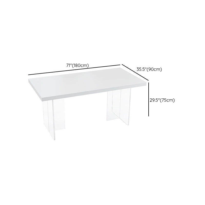 Modern 1/4/5 Pieces Furniture Sintered Stone Dining Set in White