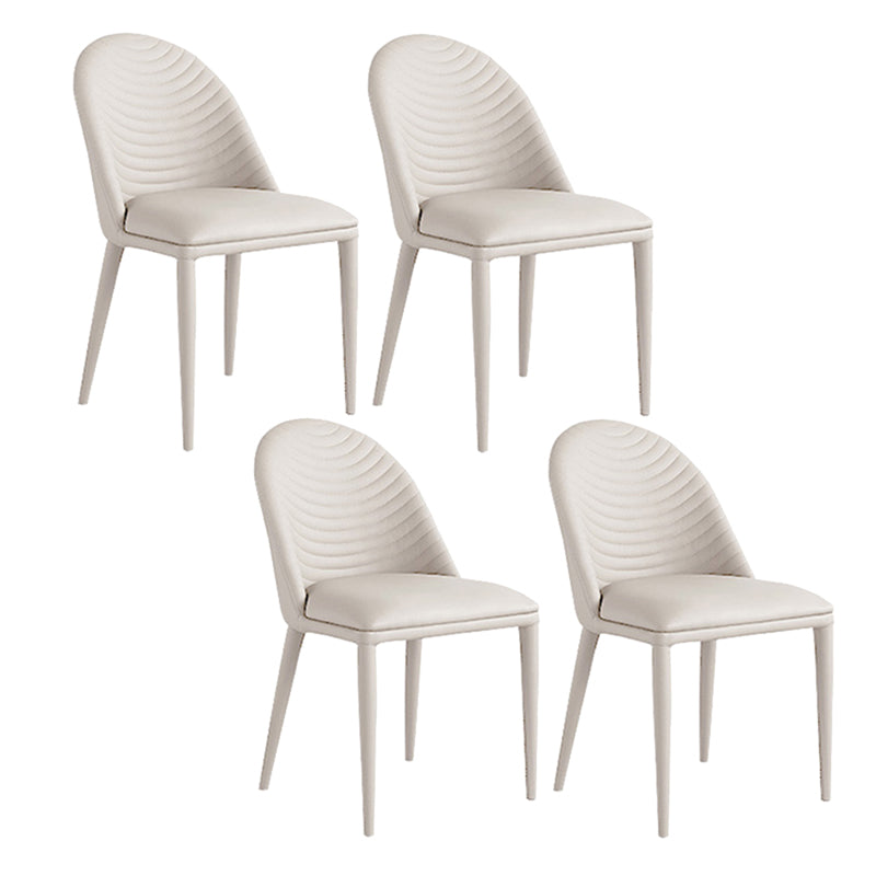 White Dining Table Set 1/4/5/7 Pieces with Acrylic Base Kitchen Furniture Set