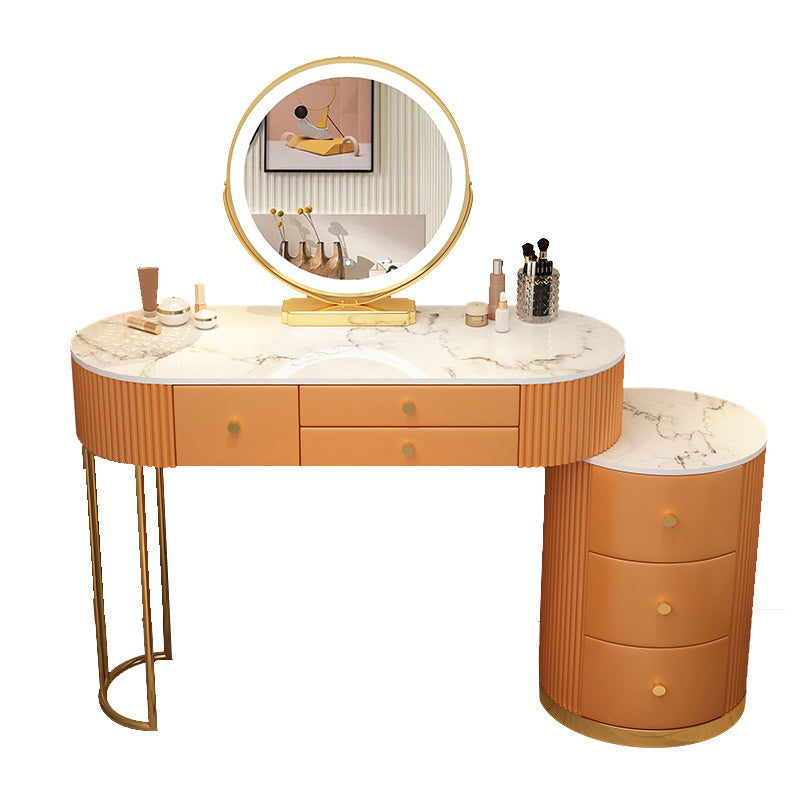 Luxious Drawers Make-up Vanity Marble Makeup Vanity Desk Table