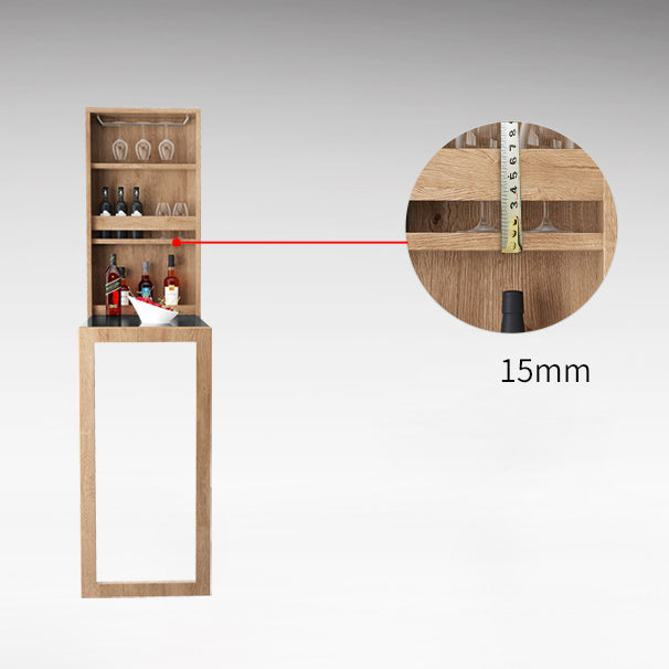 Folding Bar Pub Table Set 1/2/3 Pcs Modern Wood Bar Table and Mateal Frame Stools