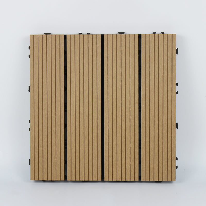 Wooden Deck Plank Outdoor Slip Resistant Embossed Floor Board