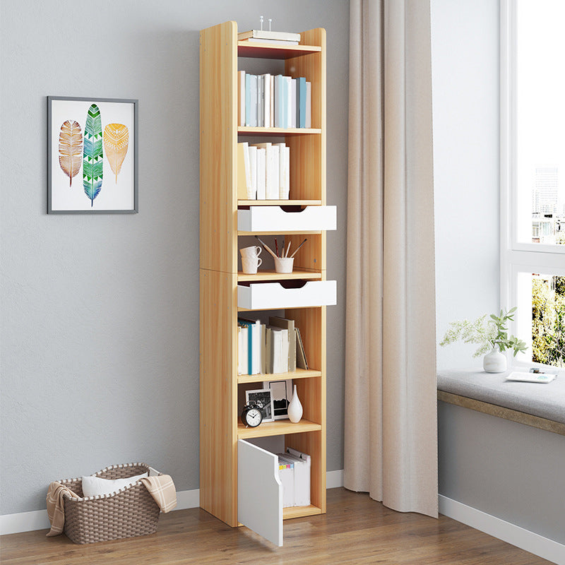Modern Bookcase Open Back Engineered Wood Bookshelf for Study Room