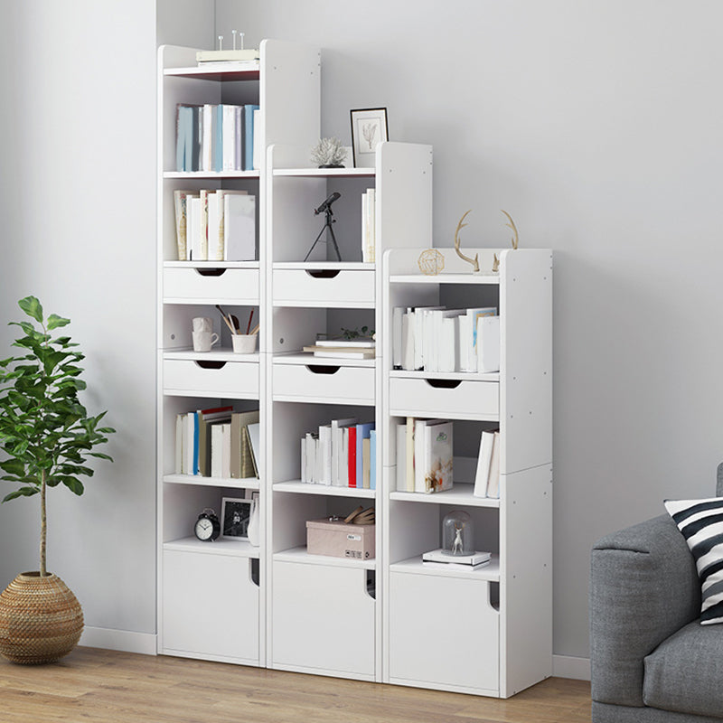 Modern Bookcase Open Back Engineered Wood Bookshelf for Study Room