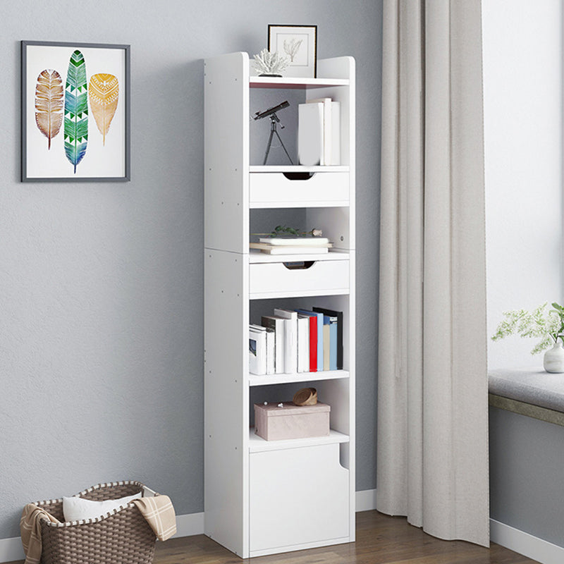 Modern Bookcase Open Back Engineered Wood Bookshelf for Study Room