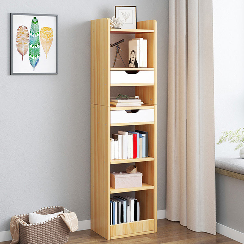 Modern Bookcase Open Back Engineered Wood Bookshelf for Study Room