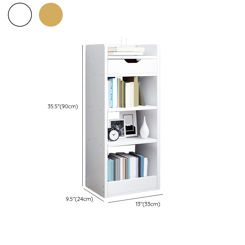 Modern Bookcase Open Back Engineered Wood Bookshelf for Study Room