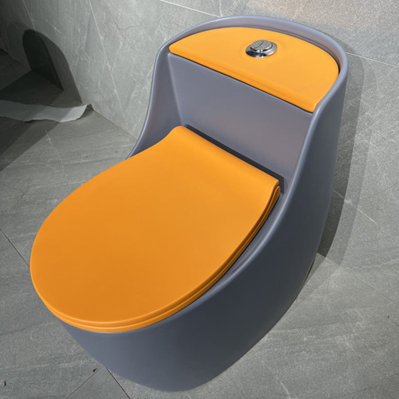 Contemporary Siphon Jet Toilet Bowl Floor Mount Urine Toilet for Washroom