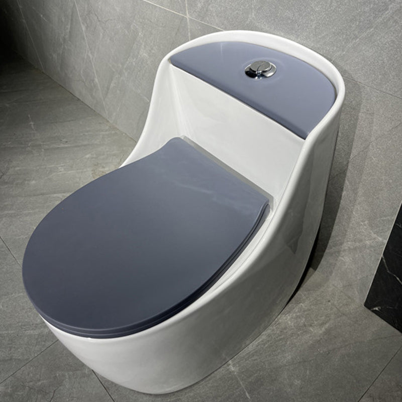 Contemporary Siphon Jet Toilet Bowl Floor Mount Urine Toilet for Washroom