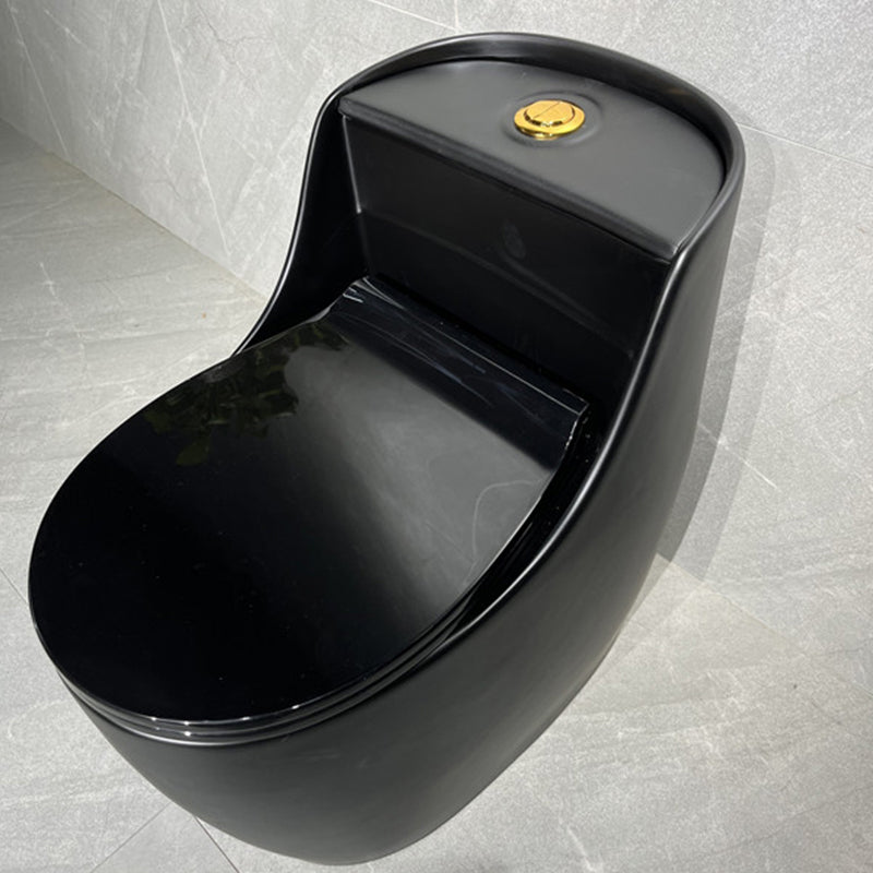 Contemporary Siphon Jet Toilet Bowl Floor Mount Urine Toilet for Washroom