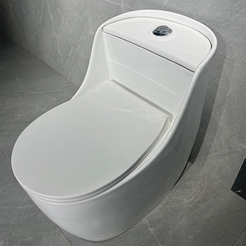 Contemporary Siphon Jet Toilet Bowl Floor Mount Urine Toilet for Washroom