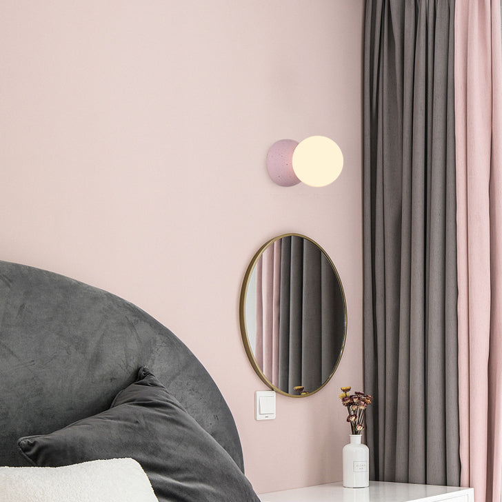 Nordic Style Vanity Lighting Ball Shape Wall Light Fixture for Bathroom