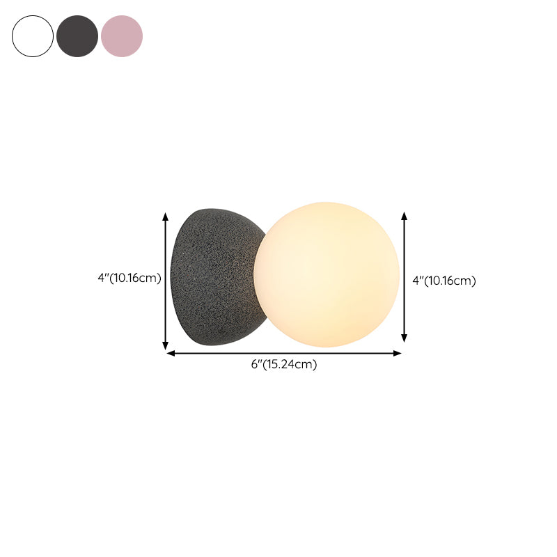 Nordic Style Vanity Lighting Ball Shape Wall Light Fixture for Bathroom