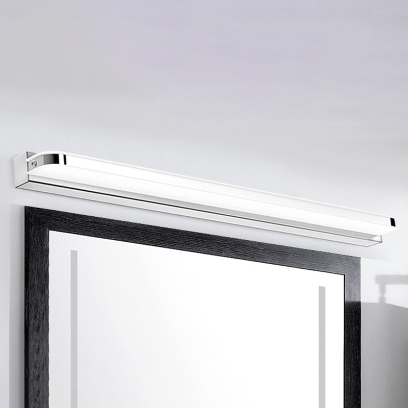 Simple LED Mirror Front Light Modern Vanity Light with Acrylic Shade for Bathroom