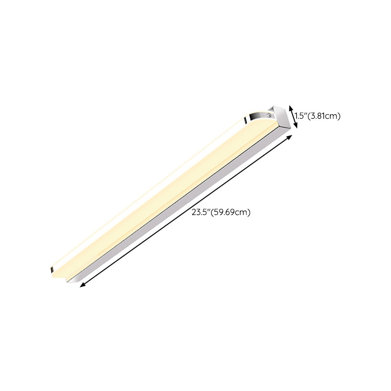 Simple LED Mirror Front Light Modern Vanity Light with Acrylic Shade for Bathroom