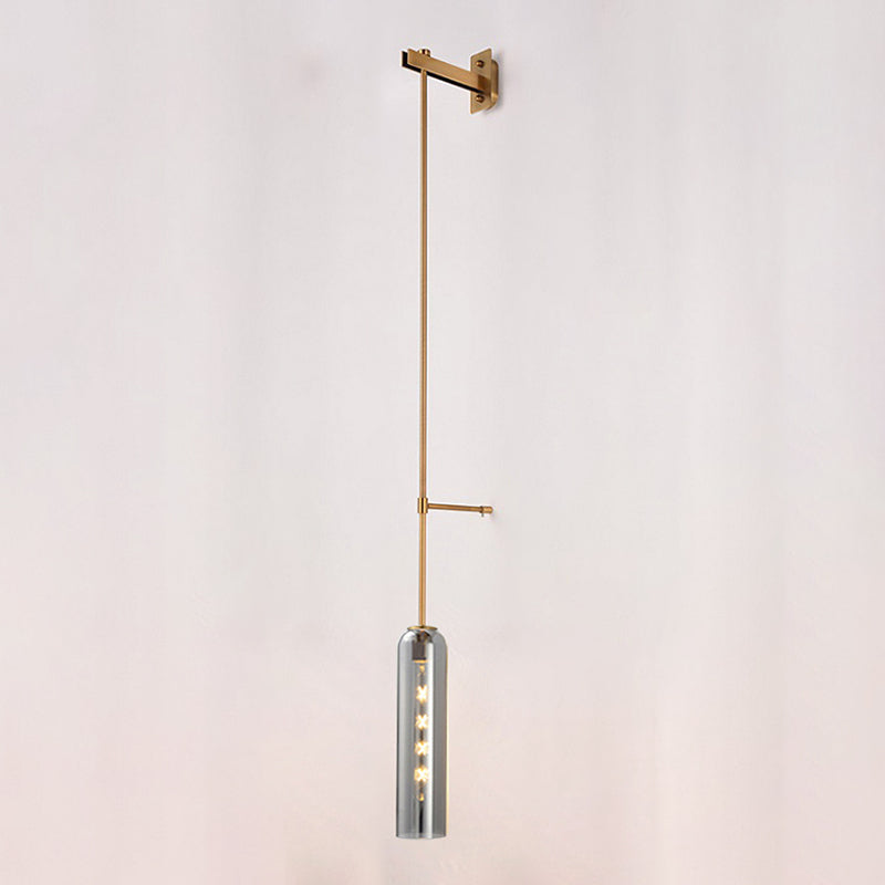 Glass Geometric Wall Sconce Simple 1 Light Wall Mounted Light Fixture