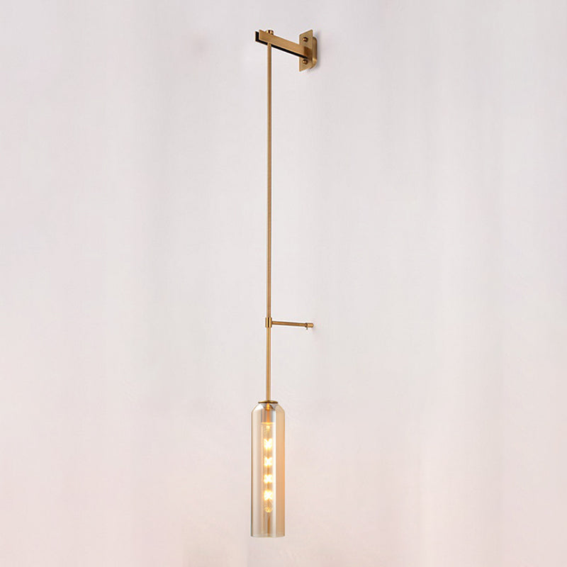 Glass Geometric Wall Sconce Simple 1 Light Wall Mounted Light Fixture