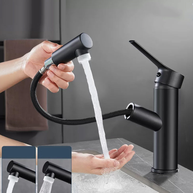 Bathroom Vessel Faucet Lever Handle 1 Hole Vessel Sink Faucet