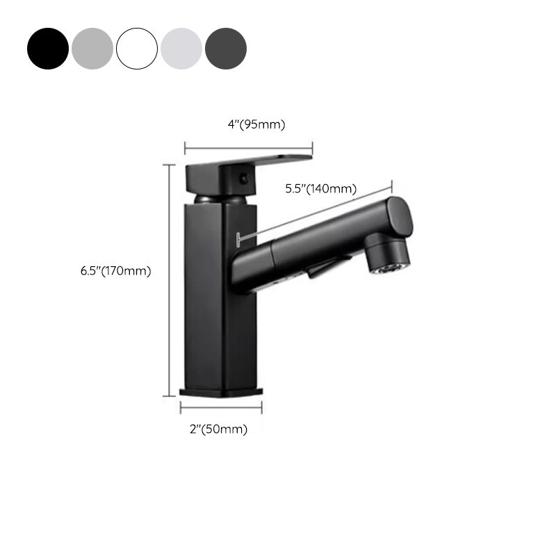 Bathroom Vessel Faucet Lever Handle 1 Hole Vessel Sink Faucet