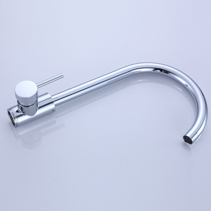 Contemporary Bathroom Faucet Floor Mounted Copper One Handle Freestanding Tub Filler Trim