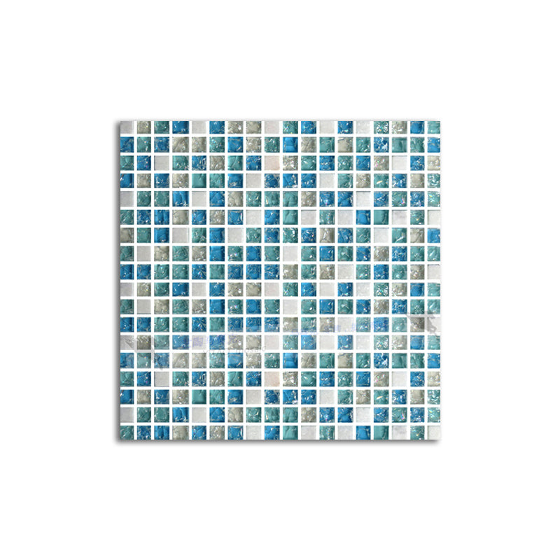 Glass Mosaic Tile Square Shape Wall Tile with Fade Resistant