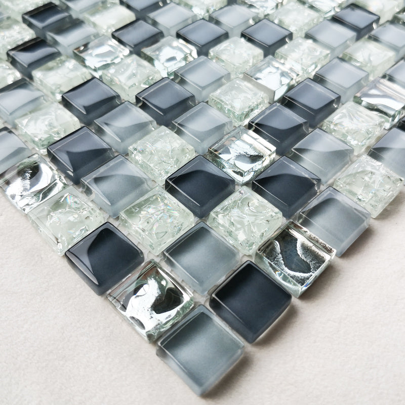 Glass Mosaic Tile Square Shape Wall Tile with Fade Resistant