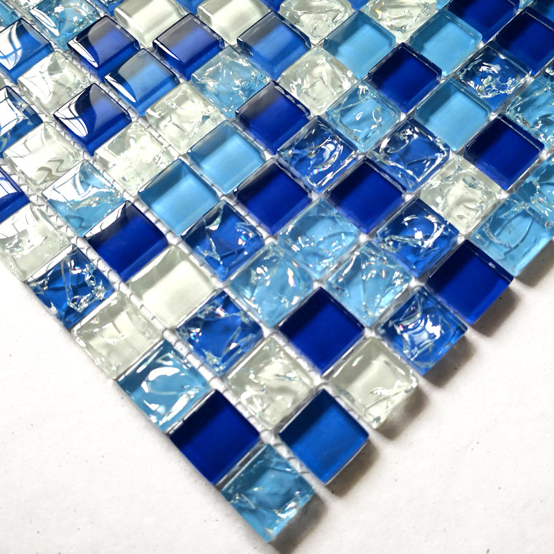 Glass Mosaic Tile Square Shape Wall Tile with Fade Resistant